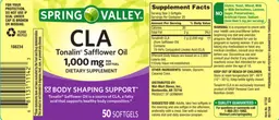 Label for CLA Tonalin Safflower Oil 1,000 mg