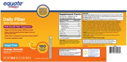 Label for Daily Fiber Orange Smooth