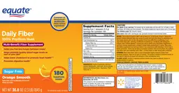 Label for Daily Fiber Orange Smooth