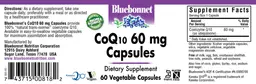 Label for CoQ10 60 mg Capsules