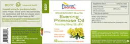 Label for Evening Primrose Oil 1000 mg