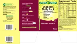 Label for Diabetes Daily Pack