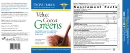 Label for Velvet Cocoa Greens