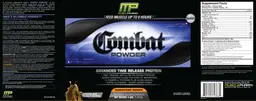 Label for Combat Powder Choclate Peanut Butter