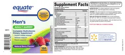 Label for Men's Adult Gummy Natural Berry Flavors