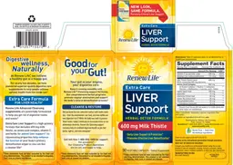 Label for Extra Care Liver Support