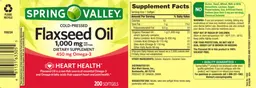Cold-Pressed Flaxseed Oil 1,000 mg