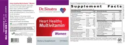 Label for Heart Healthy Multivitamin Women