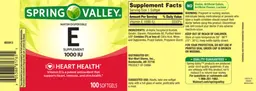 Label for Water Dispersible E Supplement 1000 IU