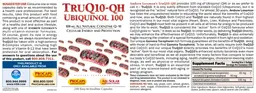Label for TruQ10-QH Ubiquinol 100