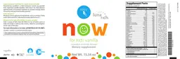 Label for Now For Kids Vanilla