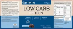 Label for Low Carb Protein Chocolate