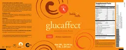 Label for Glucaffect Cinnamon Cream Flavor