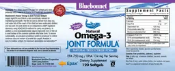 Label for Natural Omega-3 Joint Formula