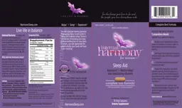 Label for Internal Harmony For Women Sleep Aid