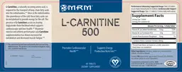 Label for L-Carnitine 500