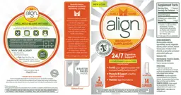 Label for Align Probiotic Supplement