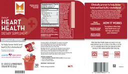 Label for Meta Daily Heart Health Berry Smooth