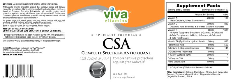 CSA Complete Spectrum Antioxidant