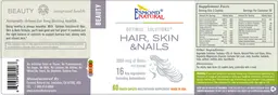 Label for Optimal Solutions Hair, Skin & Nails
