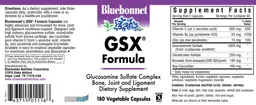 Label for GSX Formula