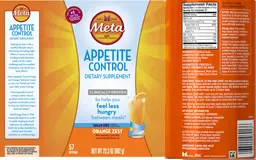 Label for Meta Appetite Control Orange Zest