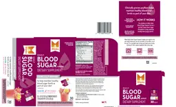 Label for Meta Daily Blood Sugar Support Pink Lemonade