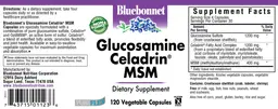 Label for Glucosamine Celadrin MSM