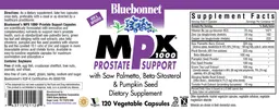 Label for MPX 1000 Prostate Support