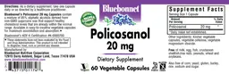 Label for Policosanol 20 mg