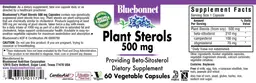 Label for Plant Sterols 500 mg