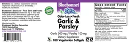 Label for Odor-Less - Fresh Garlic & Parsley