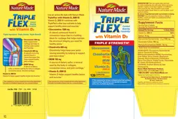 Label for TripleFlex With Vitamin D3