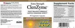 Label for Extra Strength ClenZyme