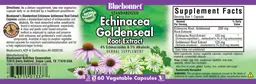 Label for Standardized Echinacea Goldenseal Root Extract