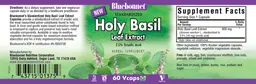 Label for Standardized Holy Basil Leaf Extract