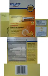 Label for Immune Support Orange Flavor