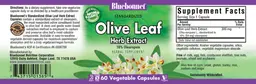 Label for Standardized Olive Leaf Herb Extract