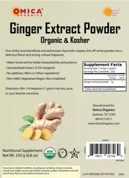 Label for Ginger Extract Powder