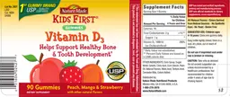 Label for Vitamin D3 Gummies