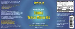 Label for Wide Spectrum Ionic Trace Minerals
