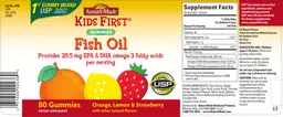 Label for Fish Oil Gummies