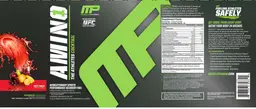 Label for Amino 1 Fruit Punch