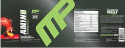 Label for Amino 1 Fruit Punch
