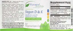 Label for Vegan D & K