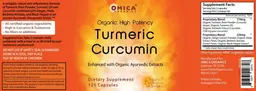 Label for Turmeric Curcumin