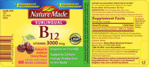 Vitamin B12 3000 mcg Cherry Flavor