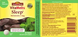Label for Sleep Chocolate Mint