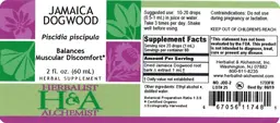 Label for Jamaica Dogwood