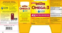 Label for Omega-3 With Xtra Absorb Technology